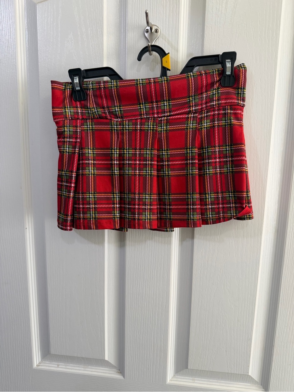Red Plaid Mini Skirt - Classic Tartan Style